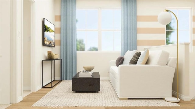2557 E Hyde Paseo, Ontario, CA 91762 - living area featuring wood finished floors and baseboards