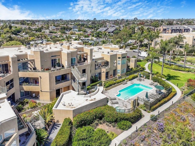 4021 Canario St Unit 235, Carlsbad, CA 92008 - drone / aerial view of a pool