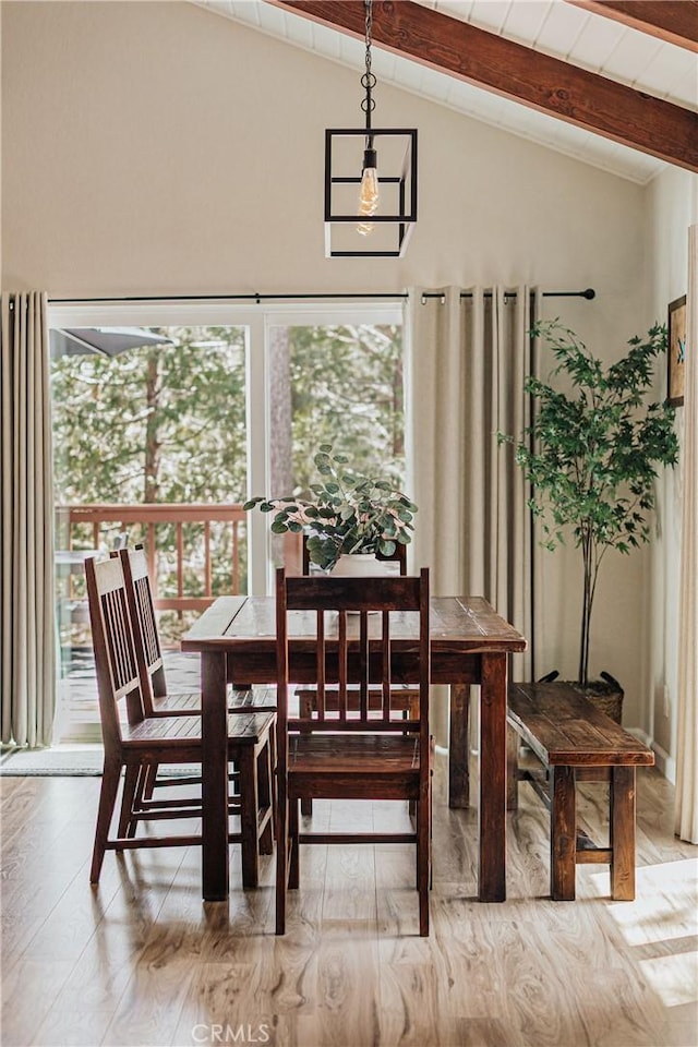 26625 Pinehurst Dr, Lake Arrowhead, CA 92352 - dining area with wood finished floors