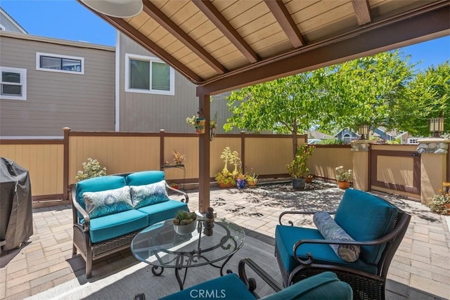 23442 Via Codorniz, Coto De Caza, CA 92679 - view of patio with an outdoor living space