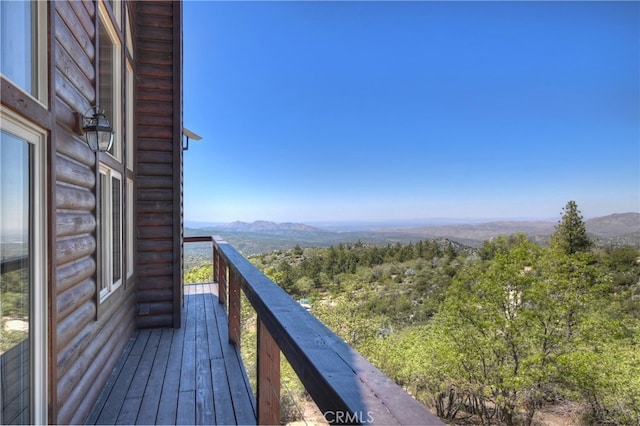 175 N Trails End Rd, Green Valley Lake, CA 92341 - balcony featuring a mountain view