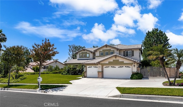 12719 E Rancho Estates Pl, Rancho Cucamonga, CA 91739 - view of front of property featuring stucco siding, driveway, an attached garage, and a tile roof