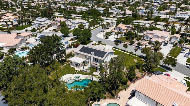 12719 E Rancho Estates Pl, Rancho Cucamonga, CA 91739 - aerial perspective of suburban area with a pool area