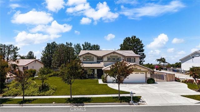 12719 E Rancho Estates Pl, Rancho Cucamonga, CA 91739 - view of front facade featuring concrete driveway, a tiled roof, stucco siding, and an attached garage