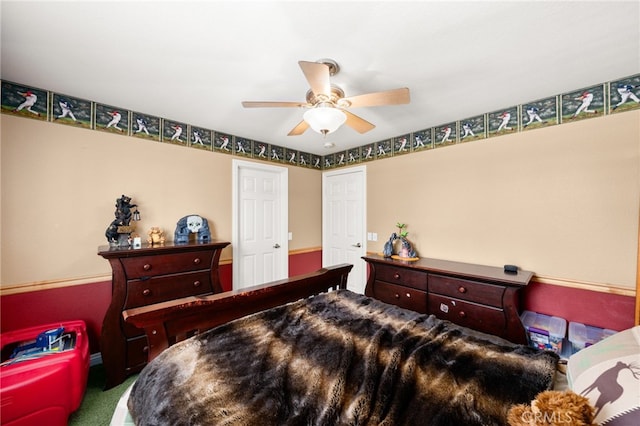12719 E Rancho Estates Pl, Rancho Cucamonga, CA 91739 - bedroom featuring carpet floors and a ceiling fan