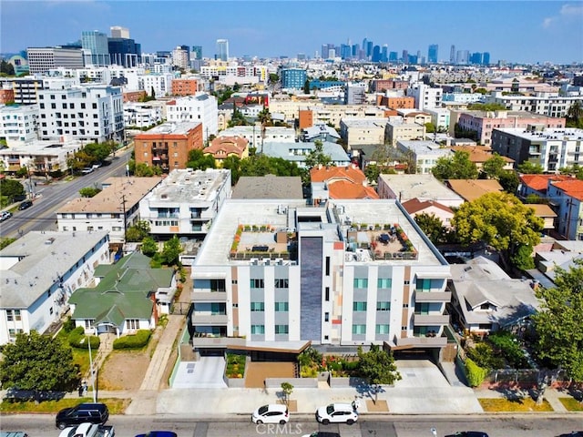820 S Wilton Pl Unit 304, Los Angeles, CA 90005 - drone / aerial view of city skyline