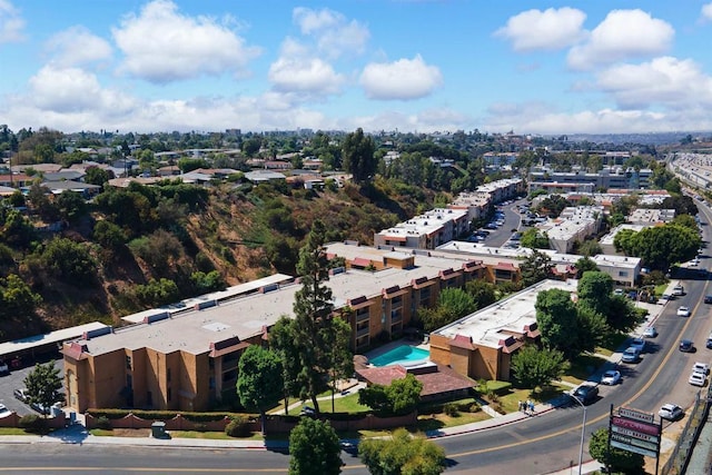 6955 Alvarado Rd Unit 77, San Diego, CA 92120 - bird's eye view of a pool