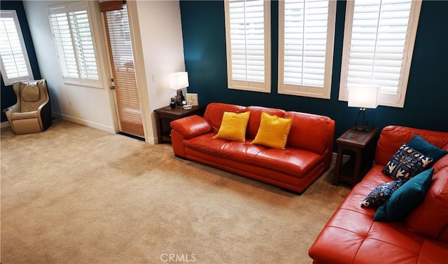 1104 Hibiscus Way, Oceanside, CA 92054 - carpeted living room with baseboards