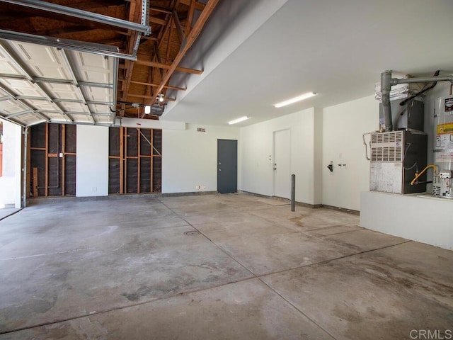 1219 Sunglow Dr, Oceanside, CA 92056 - garage featuring a garage door opener and heating unit