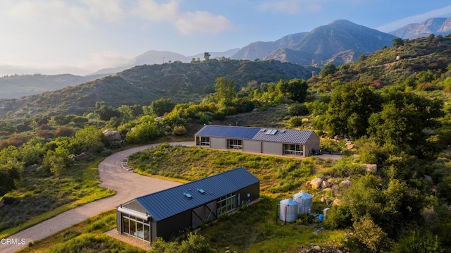 12179 Koenigstein Rd, Santa Paula, CA 93060 - view from above of property with a mountainous background
