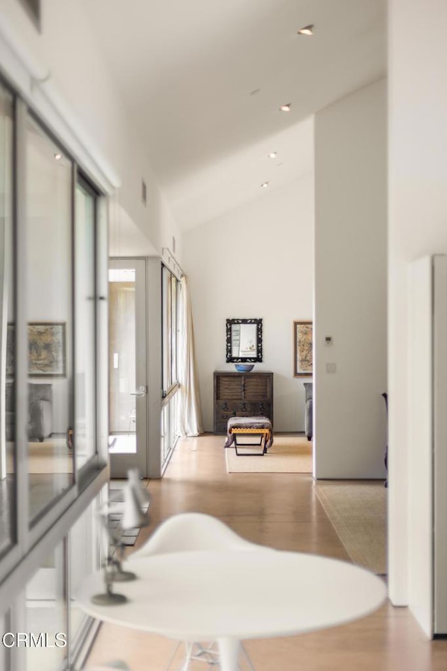12179 Koenigstein Rd, Santa Paula, CA 93060 - corridor featuring wood finished floors