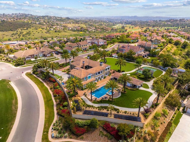 2574 Muirfields Dr, Carlsbad, CA 92009 - aerial perspective of suburban area featuring a pool area