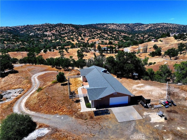 39560 S Lilley Way, Coarsegold, CA 93614 - aerial view of property and surrounding area featuring mountains