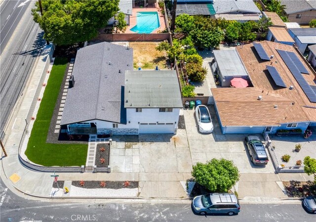 13502 Jackson St, Westminster, CA 92683 - aerial view of property and surrounding area with a pool area