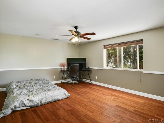 10237 High Mountain Dr, Escondido, CA 92026 - bedroom with wood finished floors and baseboards