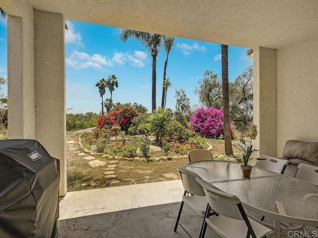 10237 High Mountain Dr, Escondido, CA 92026 - view of patio / terrace with a grill and outdoor dining area