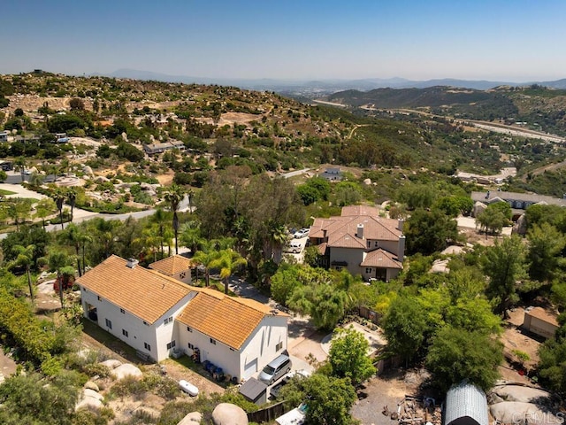 10237 High Mountain Dr, Escondido, CA 92026 - bird's eye view of a mountainous background