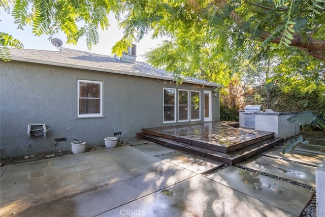 16921 Lanark St, Van Nuys, CA 91406 - view of patio featuring a deck