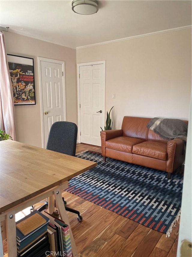 16921 Lanark St, Van Nuys, CA 91406 - office space with wood finished floors and ornamental molding