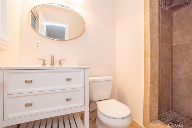 16921 Lanark St, Van Nuys, CA 91406 - full bath with a tile shower, toilet, and vanity