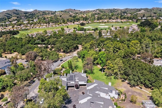 31531 Via Conejo Unit 153, Coto De Caza, CA 92679 - aerial view of property's location with a mountain backdrop, nearby suburban area, and a local golf course
