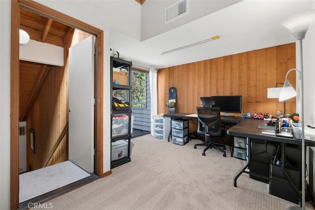 31531 Via Conejo Unit 153, Coto De Caza, CA 92679 - office featuring carpet flooring and wooden walls