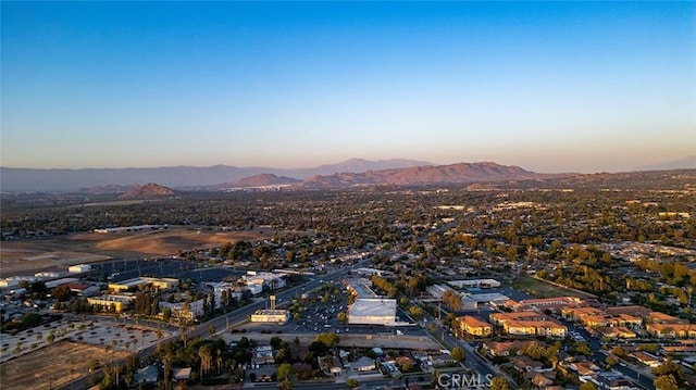 8506 Conway Dr, Riverside, CA 92504 - aerial view at dusk of a mountain view