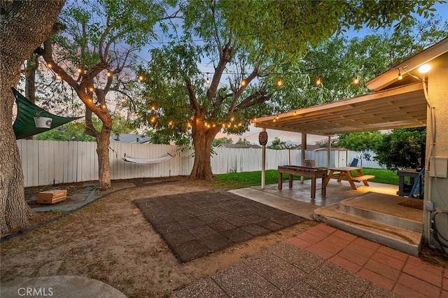 8506 Conway Dr, Riverside, CA 92504 - fenced backyard featuring a patio