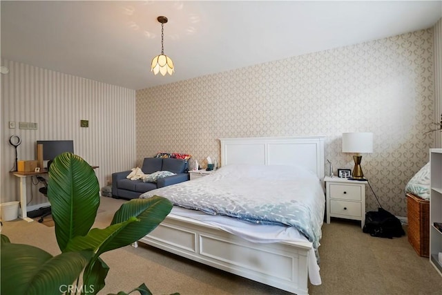 241 S Reeves Dr Unit 302, Beverly Hills, CA 90212 - bedroom featuring wallpapered walls and carpet flooring