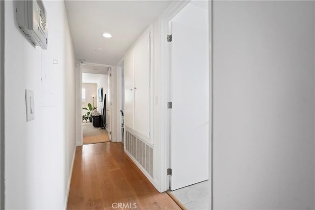 241 S Reeves Dr Unit 302, Beverly Hills, CA 90212 - hall with light wood-type flooring and recessed lighting