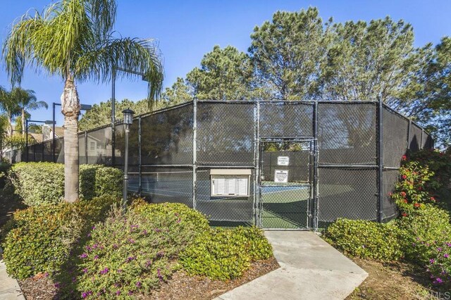 13398 Tiverton Rd, San Diego, CA 92130 - view of tennis court with a gate