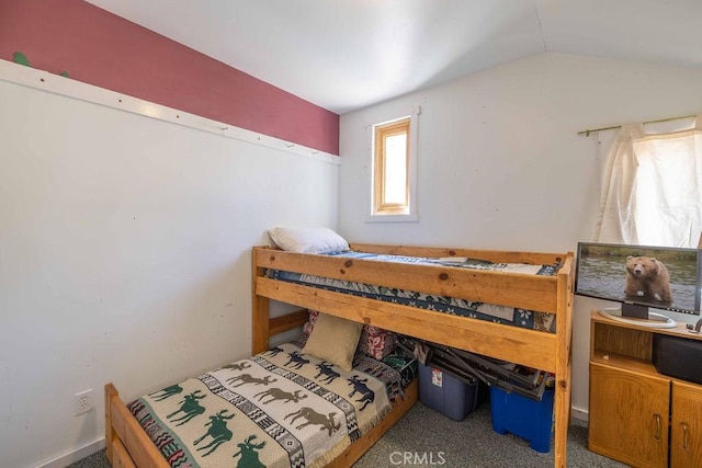 75 Metcalf Creek Trl, Big Bear Lake, CA 92315 - carpeted bedroom featuring vaulted ceiling
