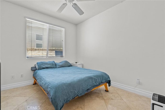 27360 Chesterfield Dr, Valencia, CA 91354 - tiled bedroom featuring baseboards and a ceiling fan