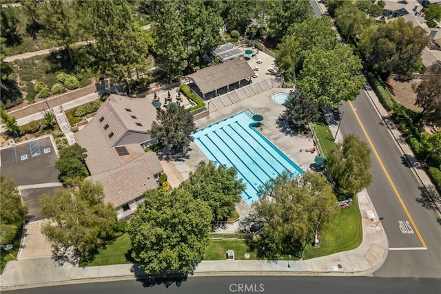 27360 Chesterfield Dr, Valencia, CA 91354 - bird's eye view of a pool