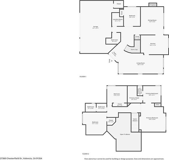 27360 Chesterfield Dr, Valencia, CA 91354 - home floor plan