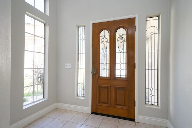 1688 Crystal Ridge Ct, Vista, CA 92081 - foyer entrance featuring baseboards and light tile patterned flooring