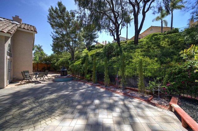 1688 Crystal Ridge Ct, Vista, CA 92081 - fenced backyard featuring a patio and outdoor dining area