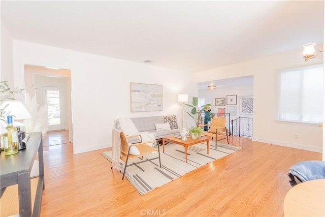 1532 N Lima St, Burbank, CA 91505 - living room featuring light wood-type flooring and baseboards