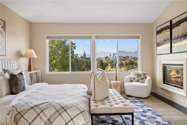 3048 Street Of The Chimes, Chino Hills, CA 91709 - bedroom with wood finished floors and a glass covered fireplace