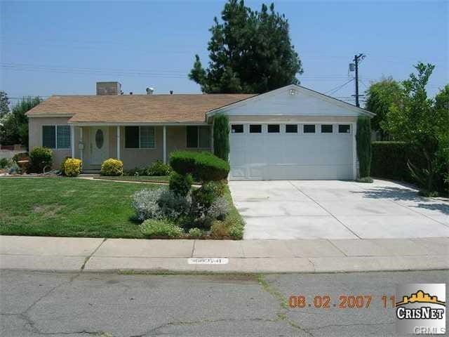 8358 Murietta Ave, Panorama City, CA 91402 - single story home featuring a garage, concrete driveway, and a front yard
