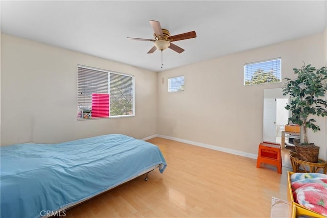 1972 W Blue Violet Ct, Anaheim, CA 92801 - bedroom featuring multiple windows, wood finished floors, and baseboards