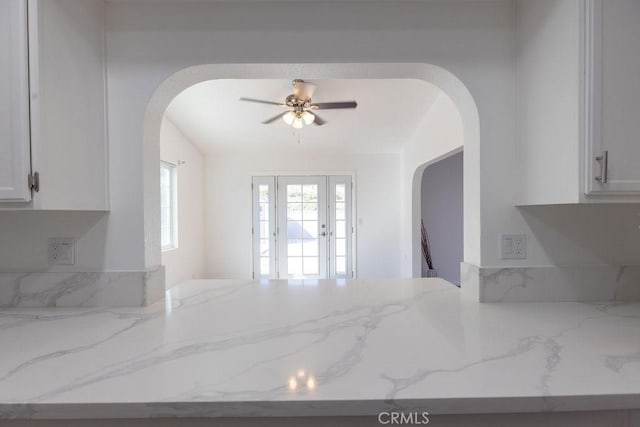 42117 Agena St, Temecula, CA 92592 - dining space with arched walkways and ceiling fan