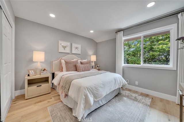 10 Lassen, Irvine, CA 92612 - bedroom featuring baseboards, recessed lighting, and light wood-style floors