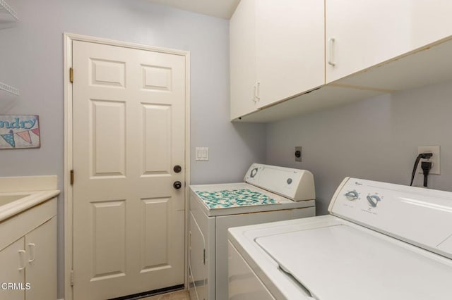904 Calle Higuera, Camarillo, CA 93010 - washroom with cabinet space and washer and dryer