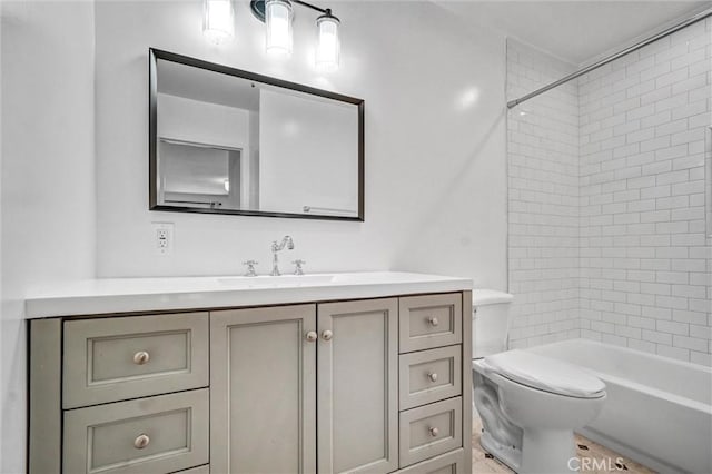 700 W 3rd St Unit A117, Santa Ana, CA 92701 - full bathroom with vanity, toilet, and tub / shower combination
