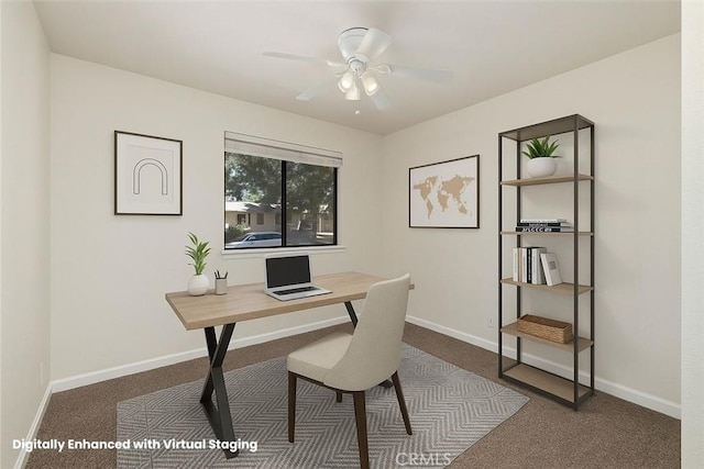 1114 Nord Ave Unit 36, Chico, CA 95926 - home office with dark colored carpet and baseboards
