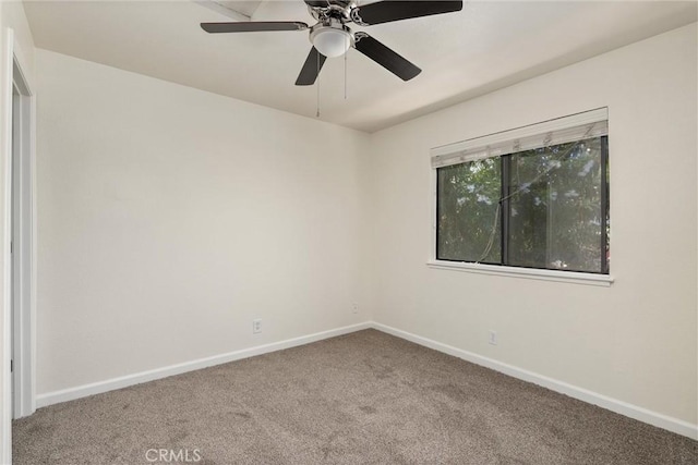 1114 Nord Ave Unit 36, Chico, CA 95926 - carpeted spare room with baseboards and a ceiling fan