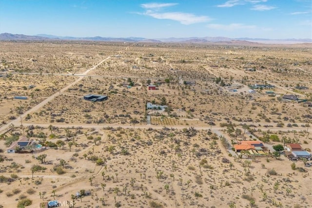 5115 Warren Vista Ave, Yucca Valley, CA 92284 - aerial view of sparsely populated area with a desert landscape and mountains