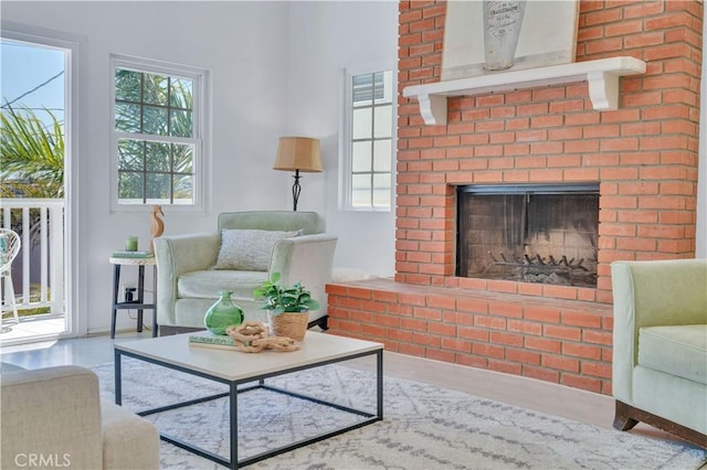 1713 Carlson, Redondo Beach, CA 90278 - living area with plenty of natural light and a brick fireplace