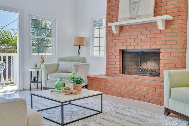 1713 Carlson, Redondo Beach, CA 90278 - living area featuring plenty of natural light and a fireplace